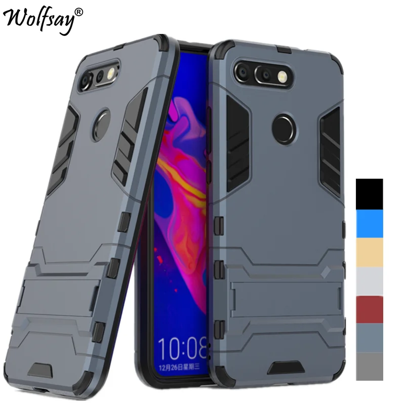 

For Huawei Honor View 20 Case Shockproof Hybrid PC Stand Silicone Combo Armor Phone Case For Huawei Honor View 20 V20 Case