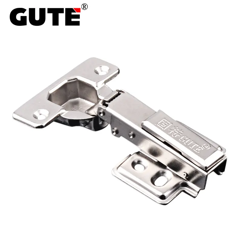 GUTE Damper Hydraulic Cabinet Hinge Rust Proof Cold-rolled Steel Door Iron Core Cupboard Furniture Soft Close | Обустройство дома