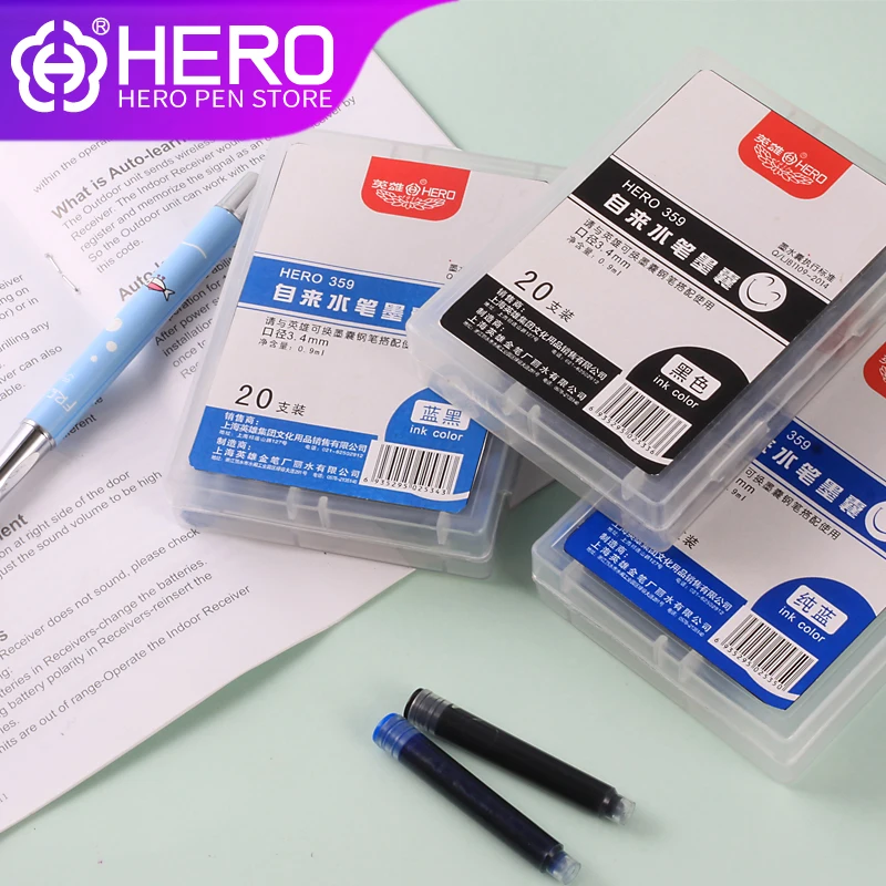 Hero 20 шт./лот три цвета одноразовые чернила Sac высокое качество заправки
