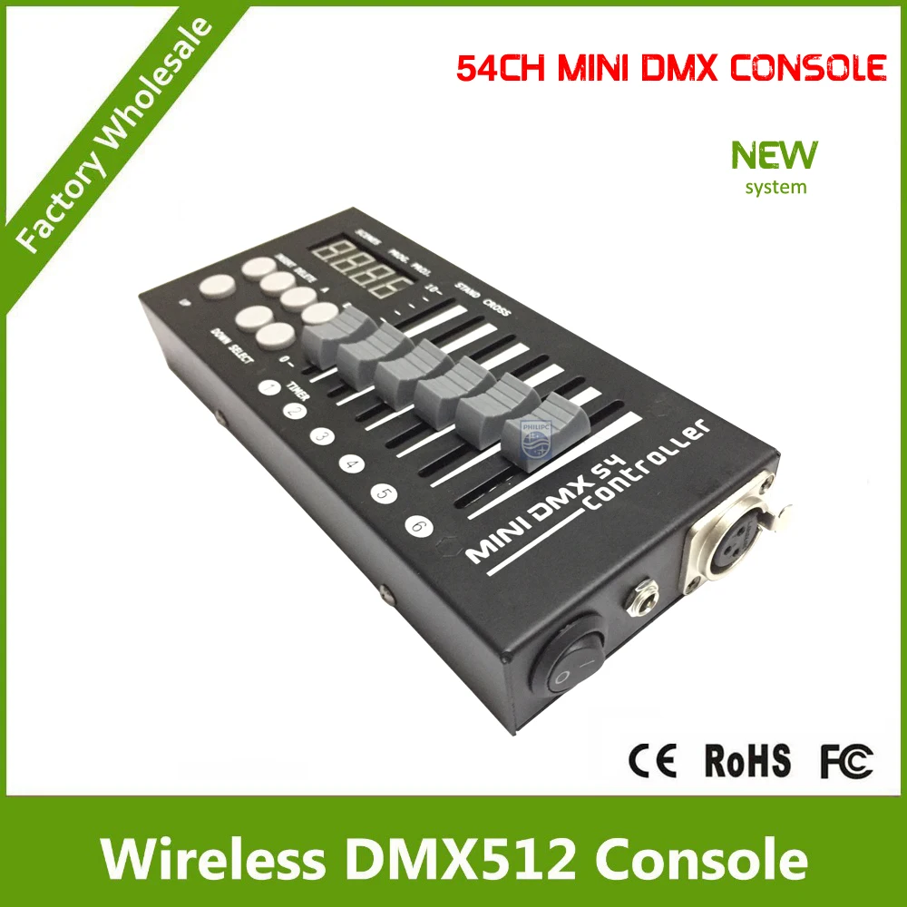 DJ disco Home KTV MINI DMX controlre с 9 программами 6 фейдеров на страниц Stage lighting console|power supply for