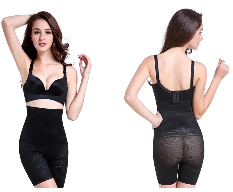 Женские трусы с высокой талией кружевные для коррекции фигуры Утягивающие