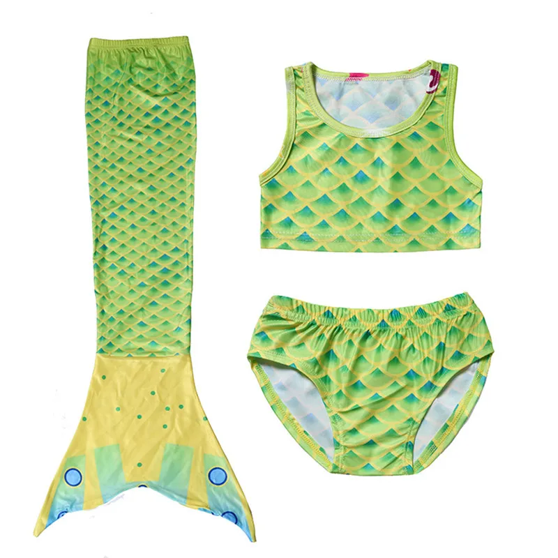 Nieuwe 2018 Meisjes Kids Mermaid Tail Bikini Badpak Fancy Swimmable Wear Cosplay Anime Kostuums Kinderen Badmode Kleding Set |