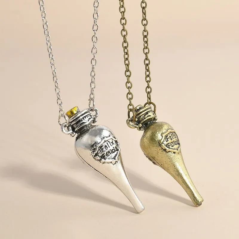 Горячая 2018 Felix felicis Potion Подвески с флаконами ожерелья Harri Potter экшн фигурка из