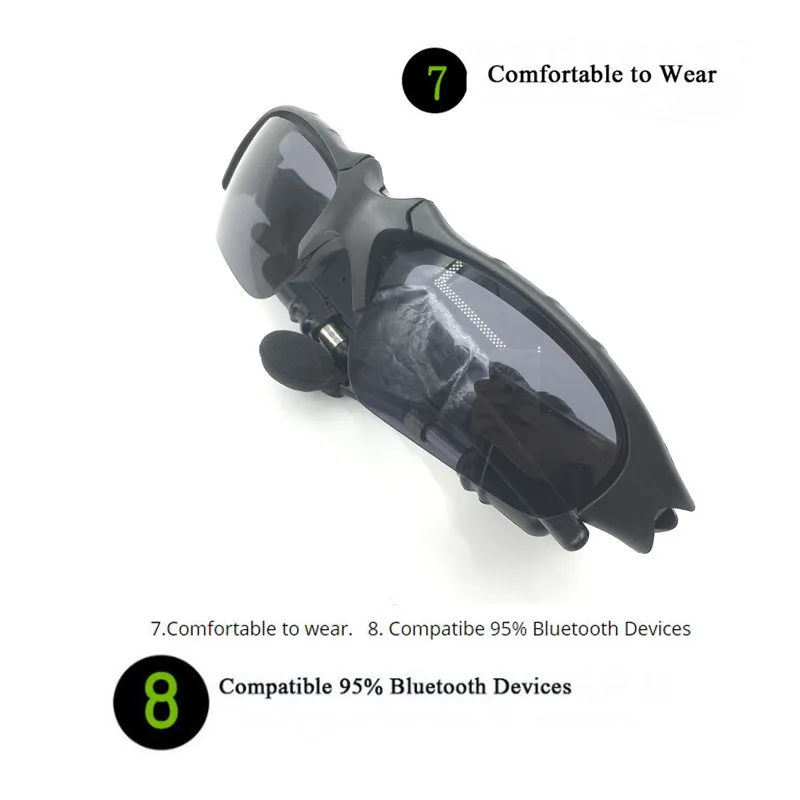 Bluetooth солнцезащитные очки уличные умные очки солнечные очки с Bluetooth беспроводная гарнитура Спорт с микрофоном для смартфонов
