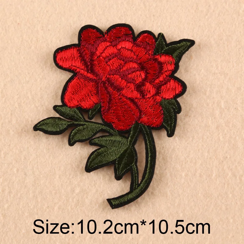 8 шт./лот смешивания Весна Розы Цветочные ткань вышивка утюг на патчи Одежда