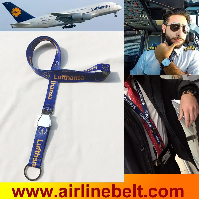 Стяжка для ремня безопасности Deutsche Lufthansa AG самолета из нержавеющей стали|Ремни и