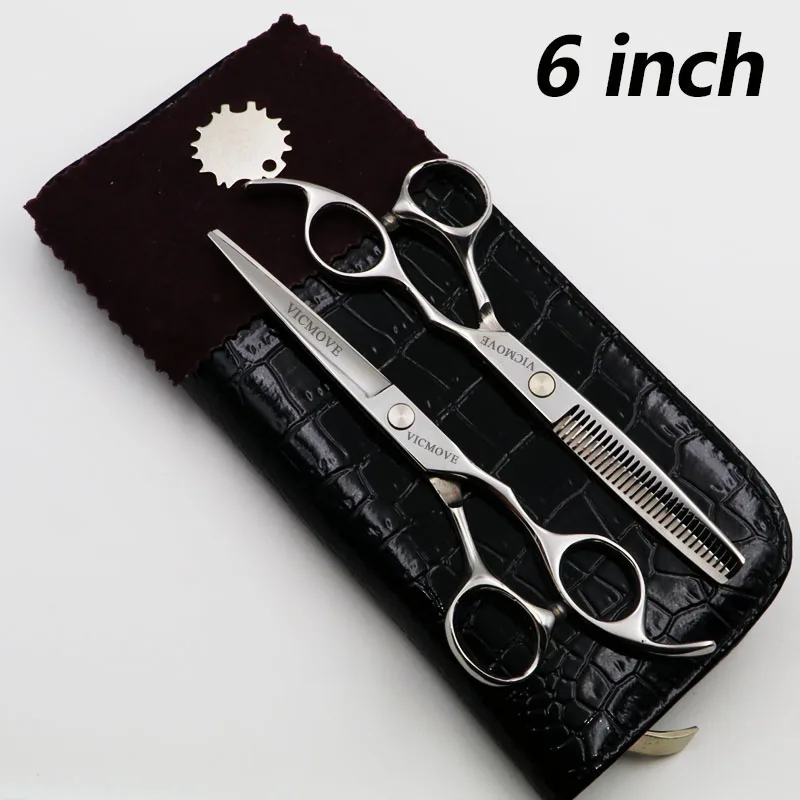5 ''/5,5''/6 ''/6,5''/7 ''/7,5''/8 ''/9'' Парикмахерские ножницы резка и филировочные ножницы Professional Human& Dogs Hair Shears - Цвет: 1 set  with case