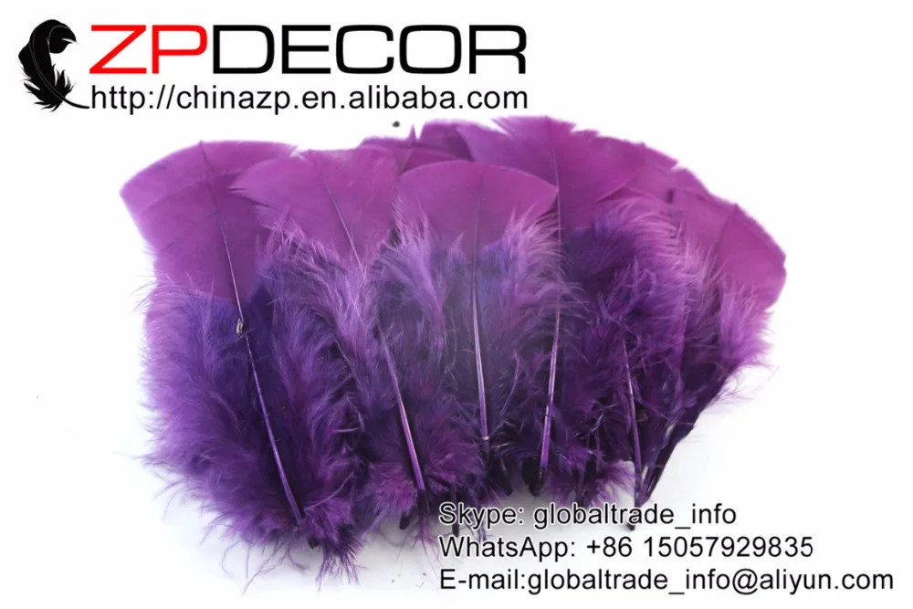 Фото Ведущий поставщик фабрика ZPDECOR 500 шт Высокое качество Fushia окрашенные турецкие Т-образные перья для свадебного украшения №2