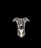wholesale dog brooches whippet silver plated good quality