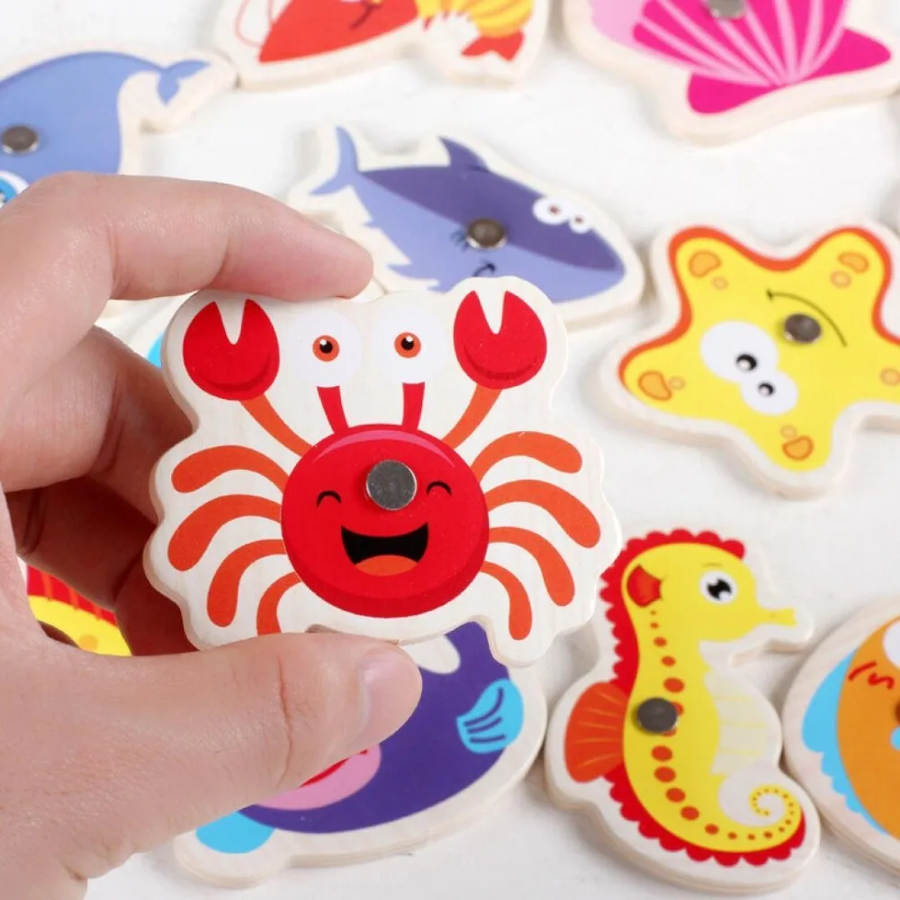 Детская головоломка Деревянные Игрушки для раннего обучения магнитная