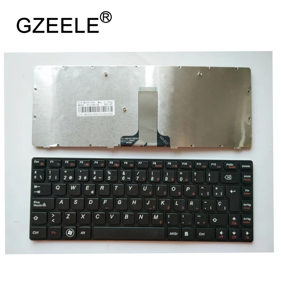 GZEELE испанская клавиатура для ноутбука LENOVO G480 G480A G485 G485A Z380 Z480 Z485 G490AT G490 B480 B485 G405