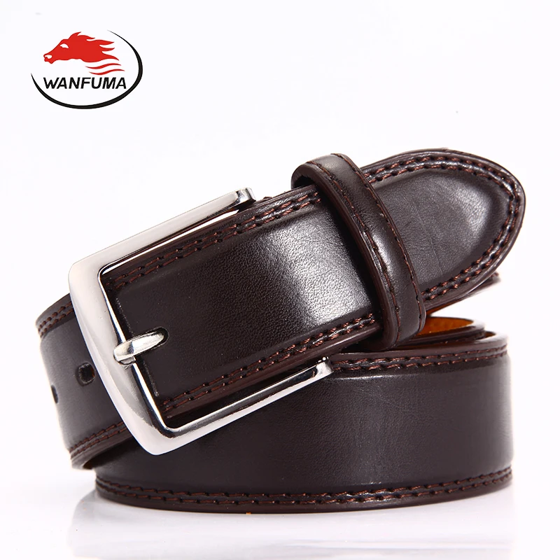 PU leather belt pin metal buckle strap for man designer belts 2017 latest vintage casual cinto masculino de couro ZK16018 | Аксессуары