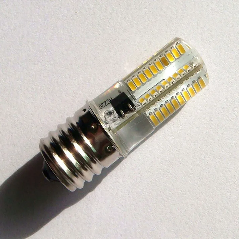 Светодиодная мини лампа E14 7 Вт 64 светодиода 3014 SMD 110 В ~ 240 220 белые лампы