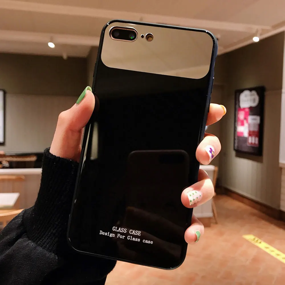 Чехол для iPhone 8 7 Plus X XS XR Xs Max с зеркалом макияжа | Мобильные телефоны и аксессуары