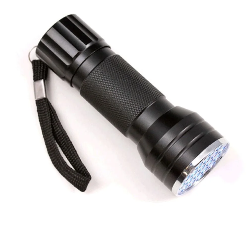 Алюминиевая СВЕТОДИОДНАЯ УФ-вспышка фонарь-лампа портативная ультрафиолетовая