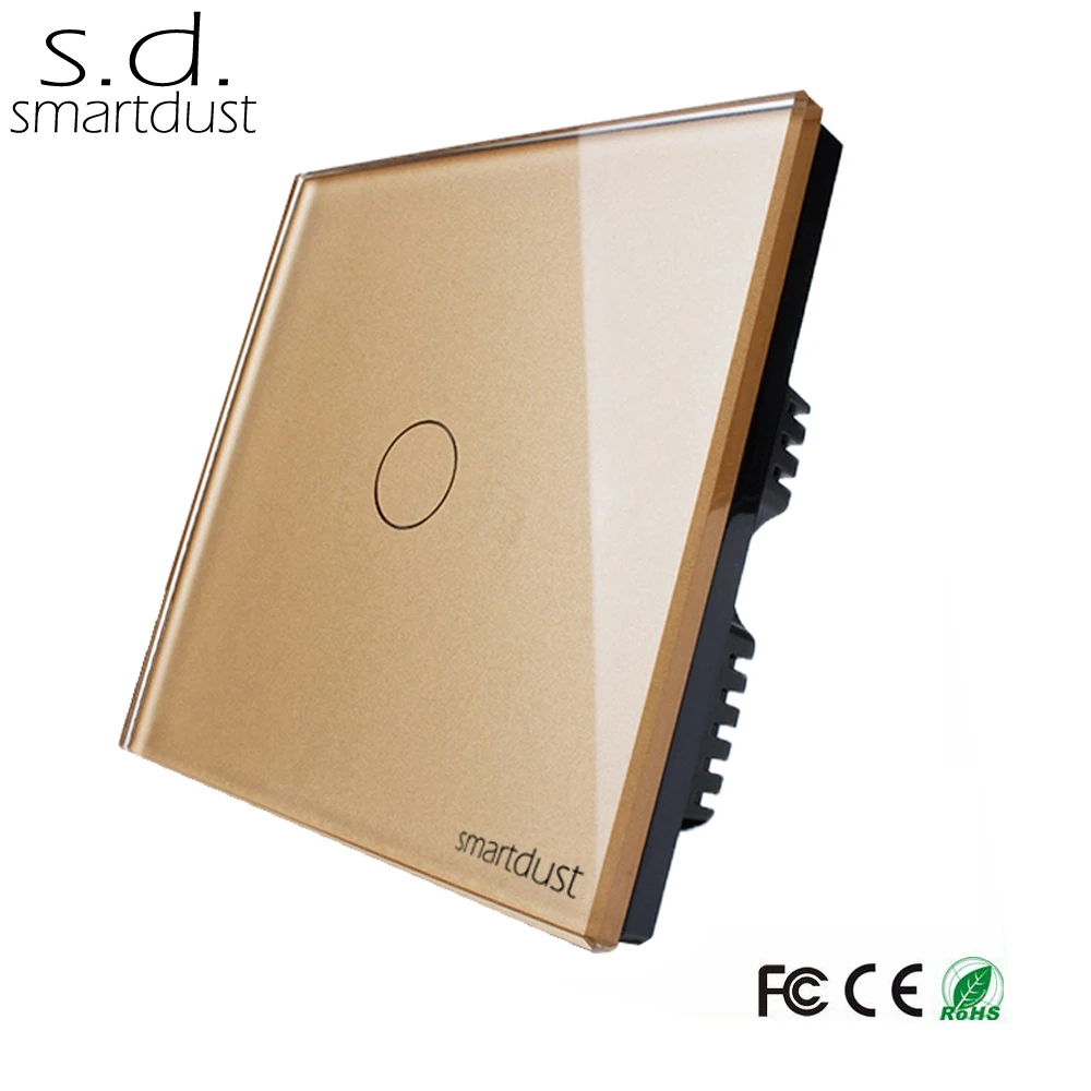 Умный выключатель Smartdust UK сенсорный для умного дома 1 клавиша канал умный цвет