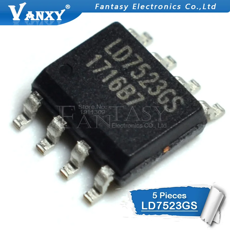 5pcs LD7523GS SOP-8 LD7523 SOP8 LD7523AGS SMD SOP | Электронные компоненты и принадлежности
