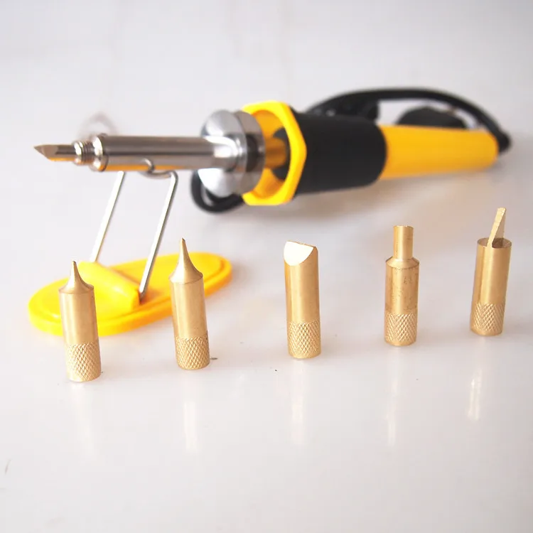Ручка для выжигания по дереву паяльник Pen tool set + 5 шт и коже наконечников ручек