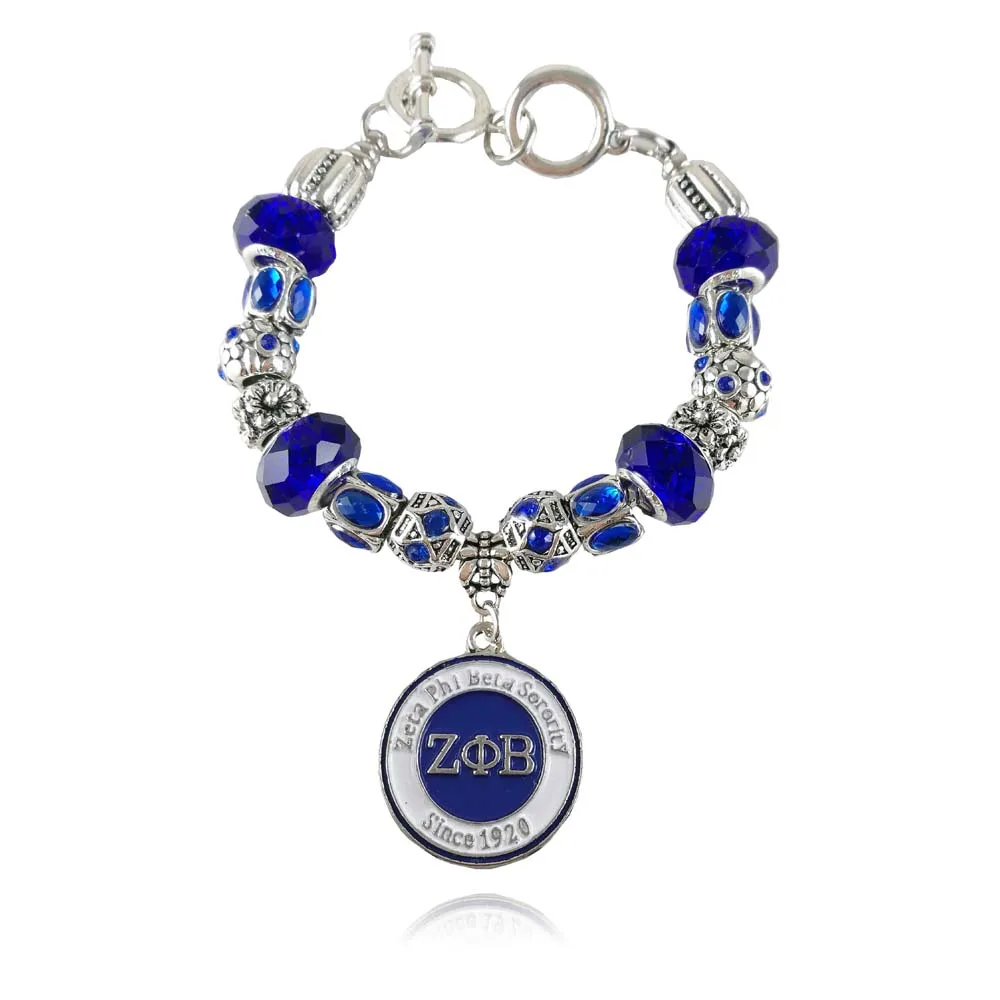 ZPB новая ручная работа zeta Phi Beta Sorority на заказ DIY Шарм бисерный браслет ювелирные изделия
