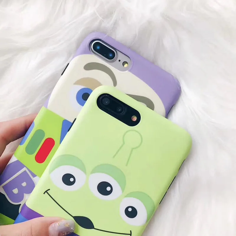 Для iPhone 7 Plus мультяшный чехол 3D История игрушек мультфильма Базз инопланетянин TPU