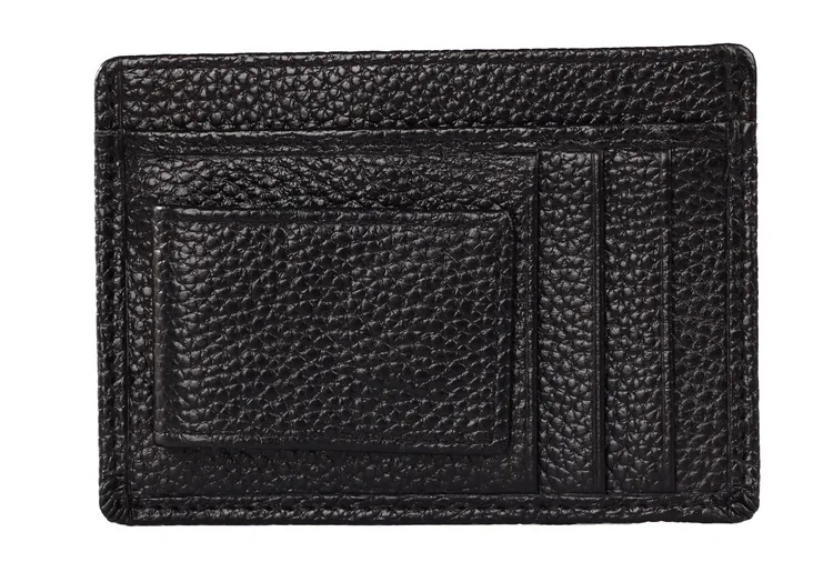 Портативный мужской мини кошелек из натуральной кожи Тонкий Карманный держатель