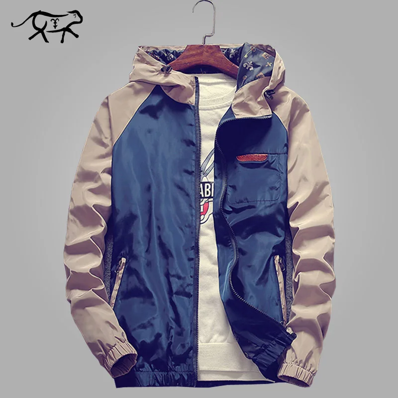 Мужская ветровка с капюшоном тонкая куртка бомбер весна 2018|brand men jacket|men brand jacketmen
