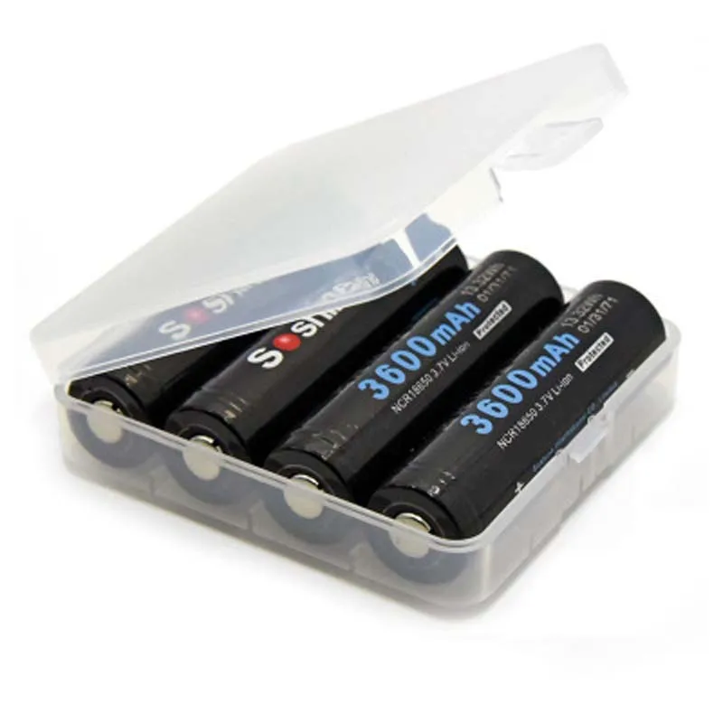 Soshine 18650P 18650 3 7 V 3600mAh литий ионная аккумуляторная батарея с защитой (2