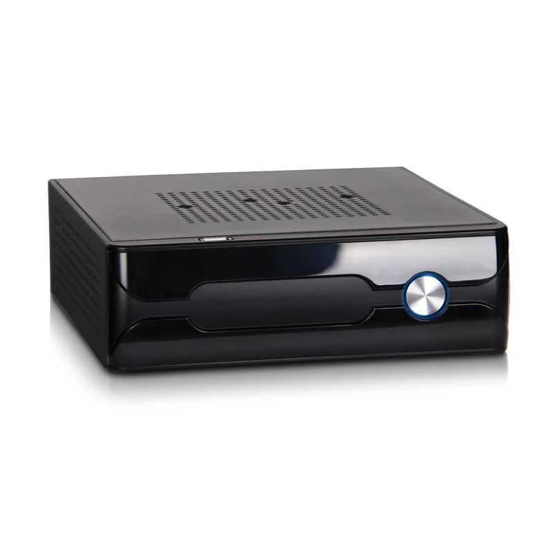 Чехол для ПК Mini itx HTPC черный стальной чехол домашнего кинотеатра материнская
