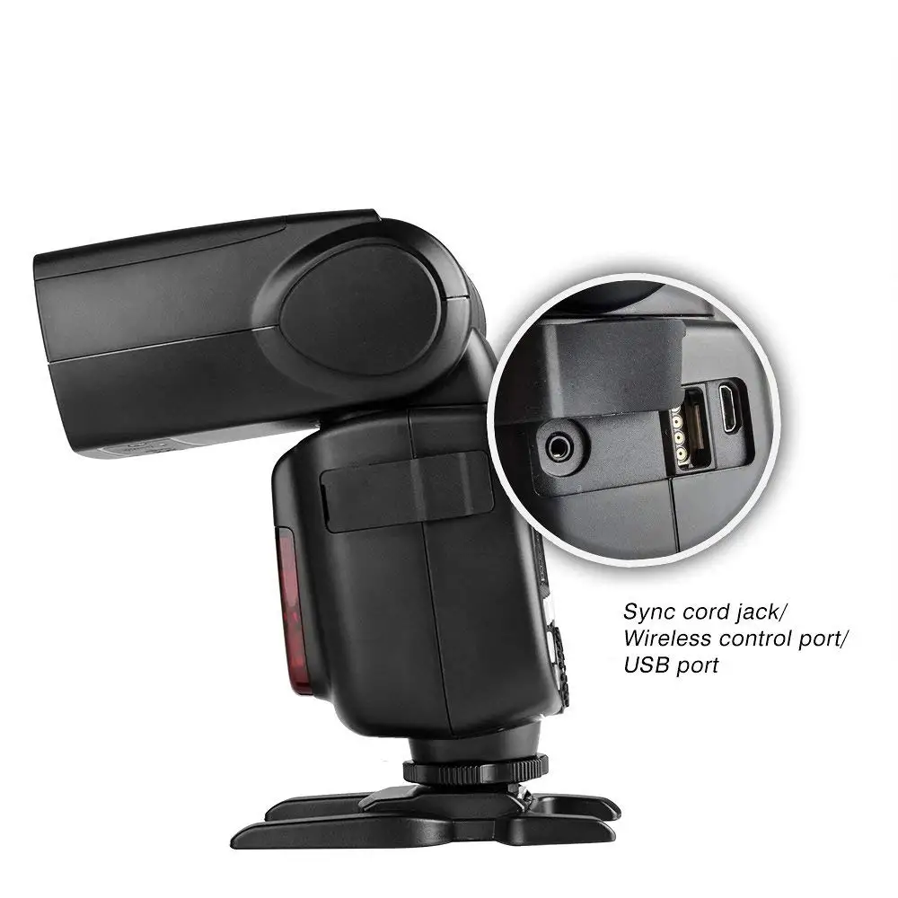 Литий ионный аккумулятор Godox V860IIC 2 шт. 4G GN60 HSS 1/8000s Вспышка Speedlite для камеры 1. Время