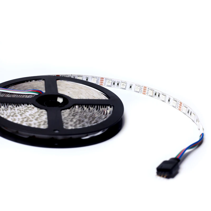 SMD5050 Водонепроницаемый 60led/м, 5 м 300 светодиодов цветных(RGB) светодиодных лент гибкий светильник 44key пульт дистанционного управления 12V 5A трансформатор украшение дома