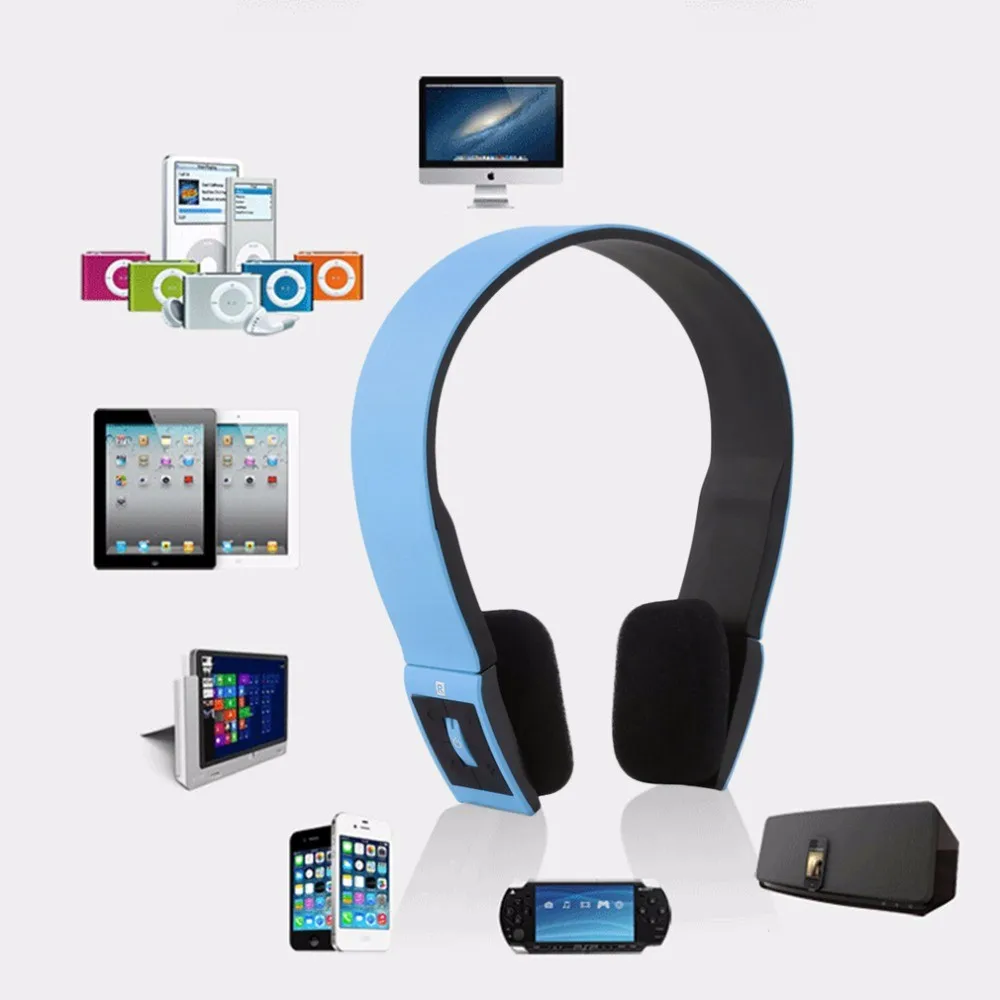 New Wireless Bluetooth Headphones Portable Sport Stereo Headset Headphone Wiht Mic for Phone Mobile Phones Android IOS | Электроника