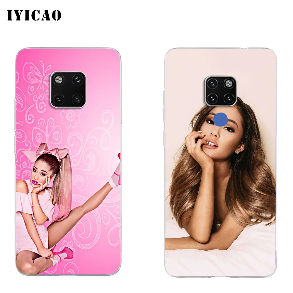 IYICAO Singer Ariana Grande Мягкий силиконовый чехол для телефона Huawei Mate 10 20 Lite Pro Nova 2 2i 3 3i 4 TPU