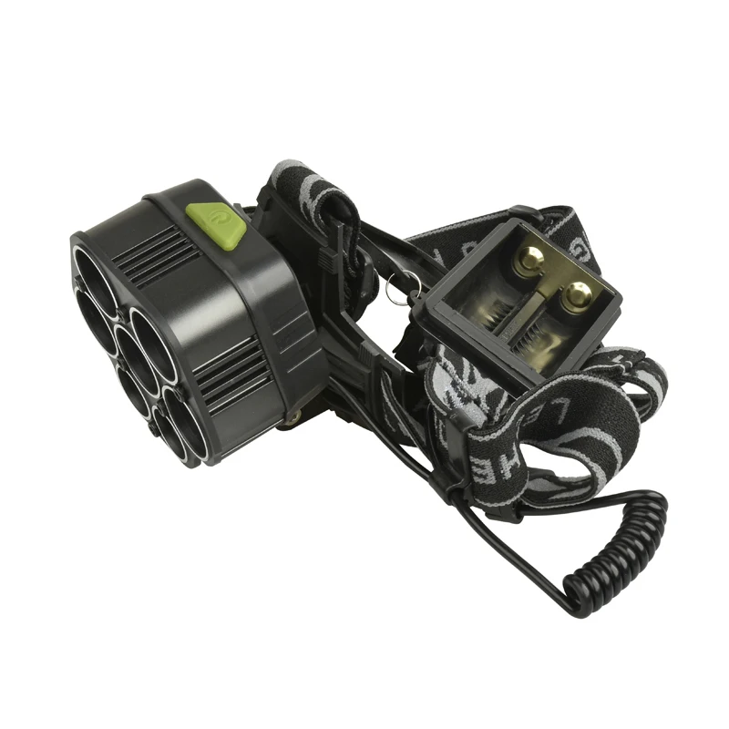 Налобный фонарь yunmai 2507 3500LM светодиодный с зарядкой от Micro USB 5 * T6 + 2 XPE портативный