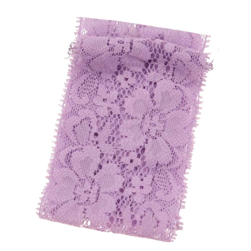 Lavender 16 шт., Кружевная повязка на голову, повязки на голову для новорожденных, модные аксессуары для волос, повязка на голову с цветами, дешевые аксессуары, повязка на голову, 5,5 см* 36 см - Цвет: Lavender