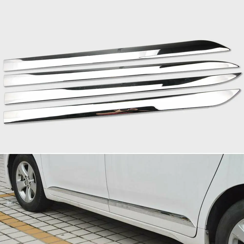 Внешняя искусственная боковая формовка хромированная отделка ABS для Toyota SIENNA