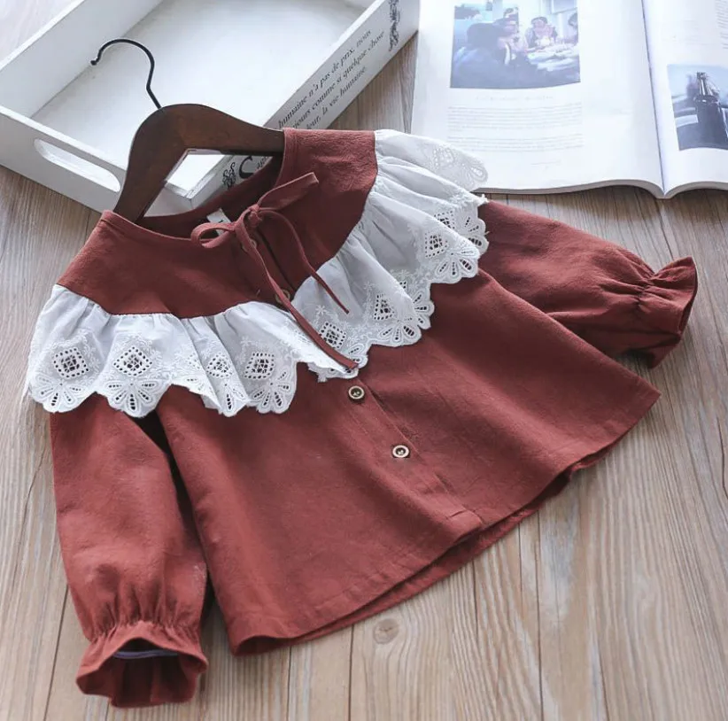 Новинка рубашка для маленьких девочек высококачественные детские рубашки с