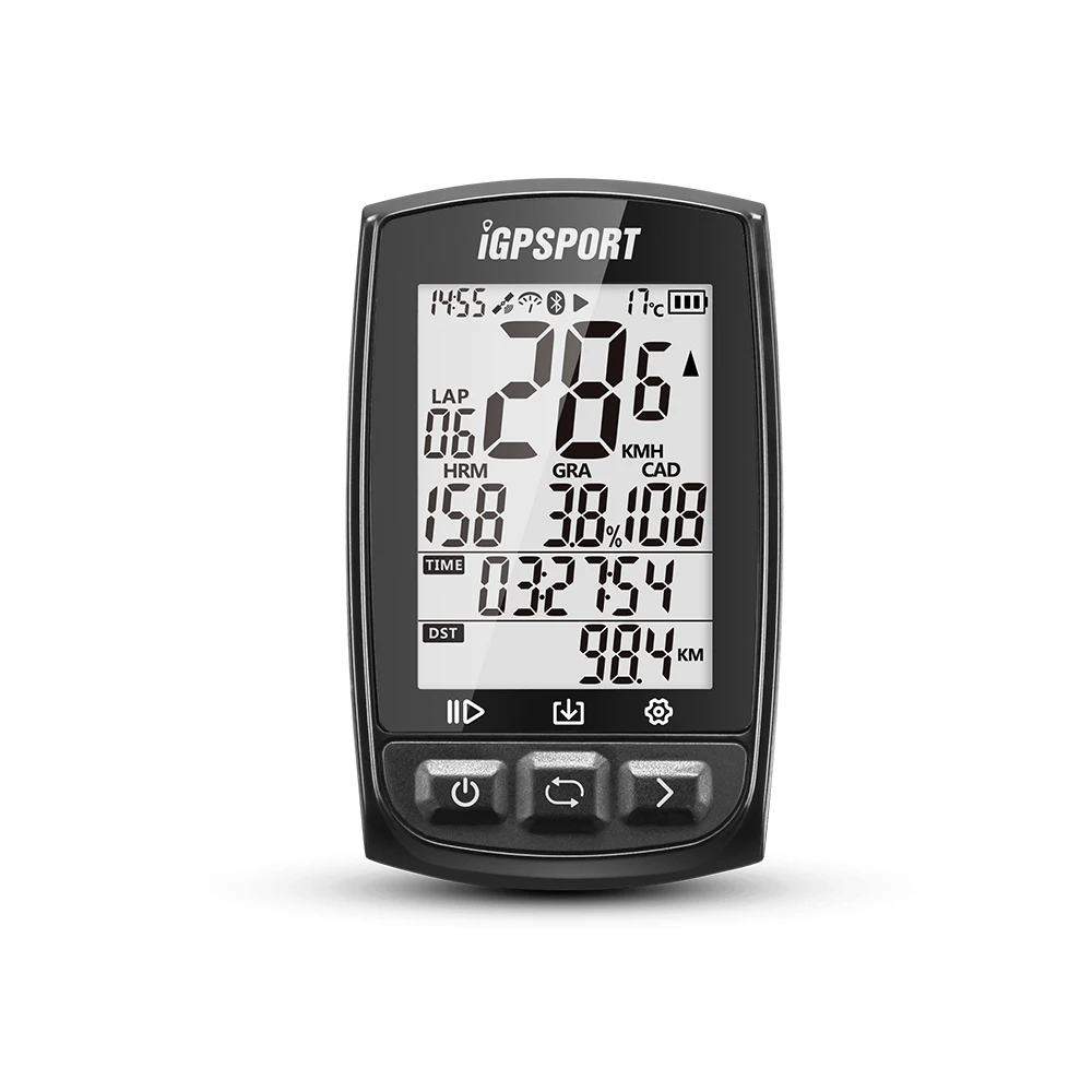 iGS50E Black I gps порт iGS50E gps компьютер Велоспорт ANT+ велосипед беспроводной компьютер цифровой спидометр одометр подсветка IPX6 Водонепроницаемый компьютер - Цвет: iGS50E Black