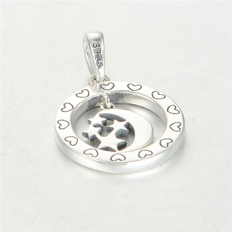 Кулоны для ожерелья из серебра 925 пробы с надписью i love you to the moon and back|925 sterling silver