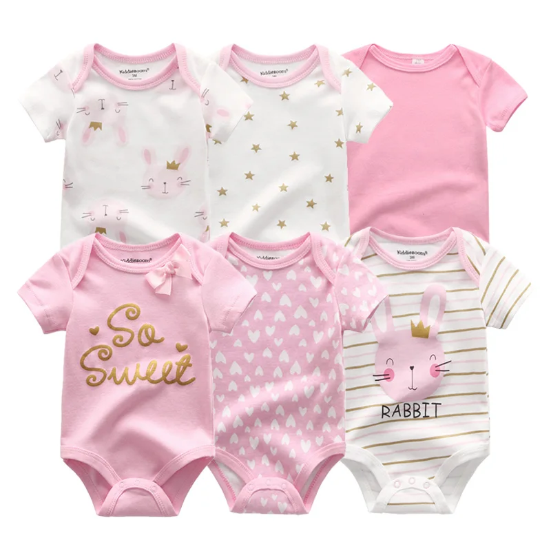 baby clothes6723 Новинка, 6 шт./лот, детская одежда для девочки, Roupa de bebes, одежда для маленьких мальчиков, комплекты одежды для малышей с единорогом, комбинезон для новорожденных, хлопок, 0-12 месяцев - Цвет: baby clothes6723