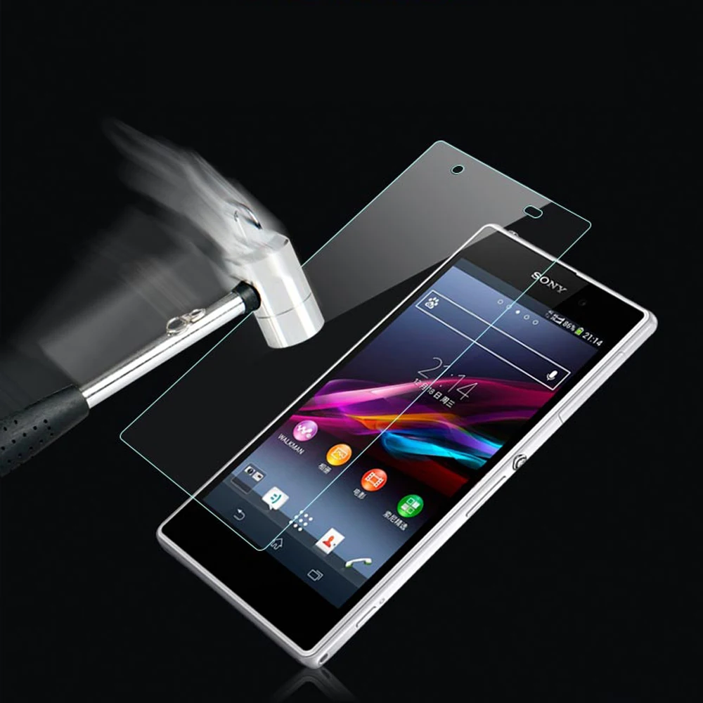 9H Защитная пленка для экрана из закаленного стекла Sony Xperia X C3 C4 C5 E3 E4 E4g Z1 Z3 Plus Z5 Compact