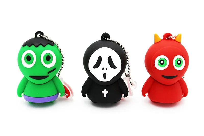 JASTER ужасающий призрак USB флэш-накопитель мультфильм U диска память флешки 8 GB 16 GB 32 GB Прохладный Хэллоуин подарки