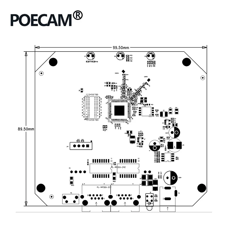 2 4G 300 Мбит/с celing AP беспроводной WIFI модуль MTK7620N MTK7620A опционально POE или DC источник