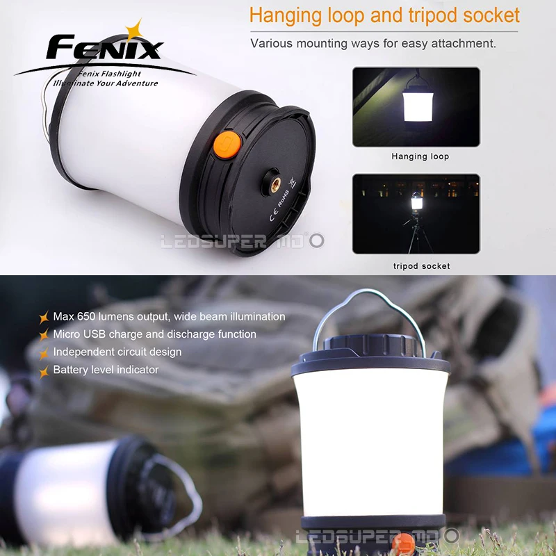 Купить Портативный фонарь высокой интенсивности Fenix CL30R, 650 люмен, микро-USB, перезаряжаемый фонарь для кемпинга с тремя аккумуляторами 18650 Купить Портативный фонарь высокой интенсивности Fenix CL30R, 650 люмен, микро-USB, перезаряжаемый фонарь для кемпинга с тремя аккумуляторами 18650
