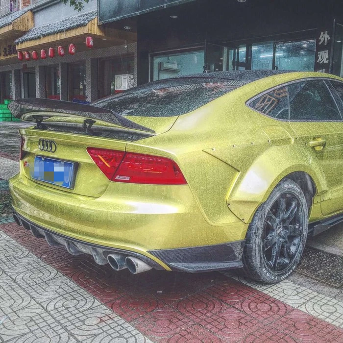 RS7 задний бампер CORNER ABT Стиль углеродного волокна углу [2 шт./компл.] для AUDI хорошее