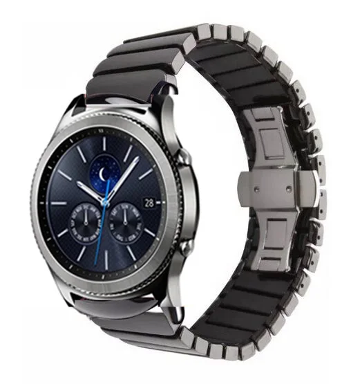 22 мм 20 керамический ремешок для часов Samsung Gear sport S2 S3 Classic Frontier strap huami amazfit pace bip BIT lite