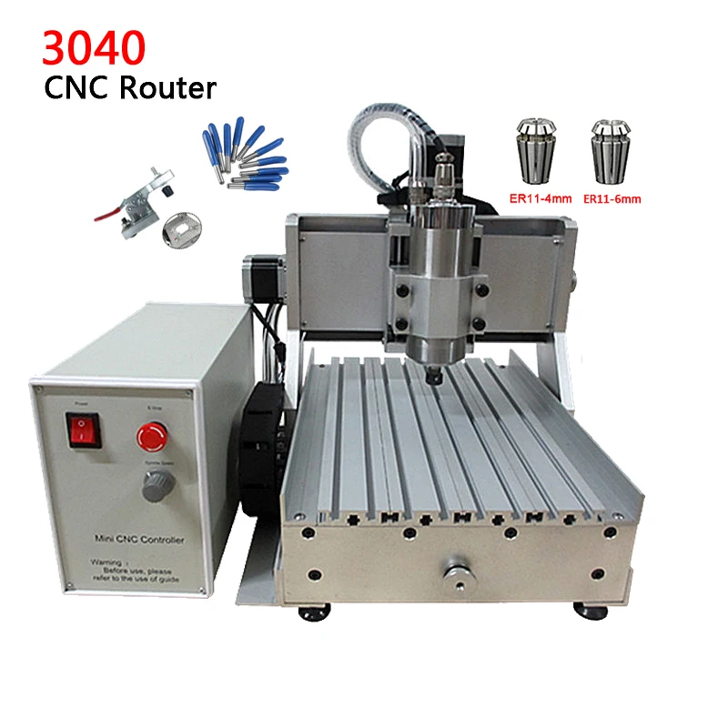 

3D Wood Carving CNC Router with Spindle 500W CNC 3040 4 Axis Available cnc milling machine