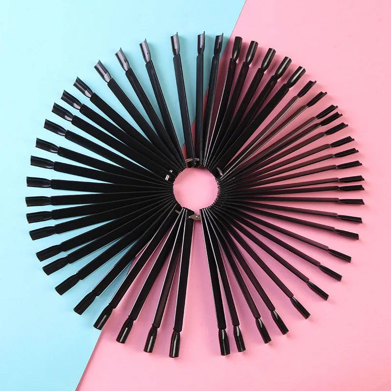 50Pcs/Lot 1*12.5CM Fan-shaped Nail Polish Color Card Template Display Tool Art Swatches Tools |