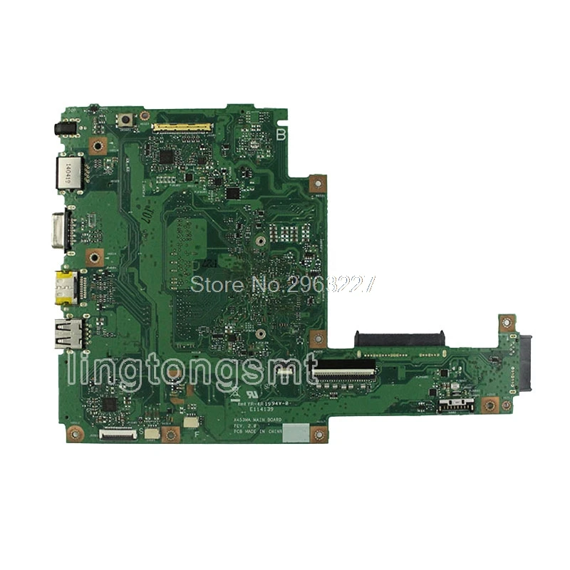 X453MA материнская плата N2930 CPU для For Asus X403MA X403M F453M ноутбука Тест 100% OK|Материнские
