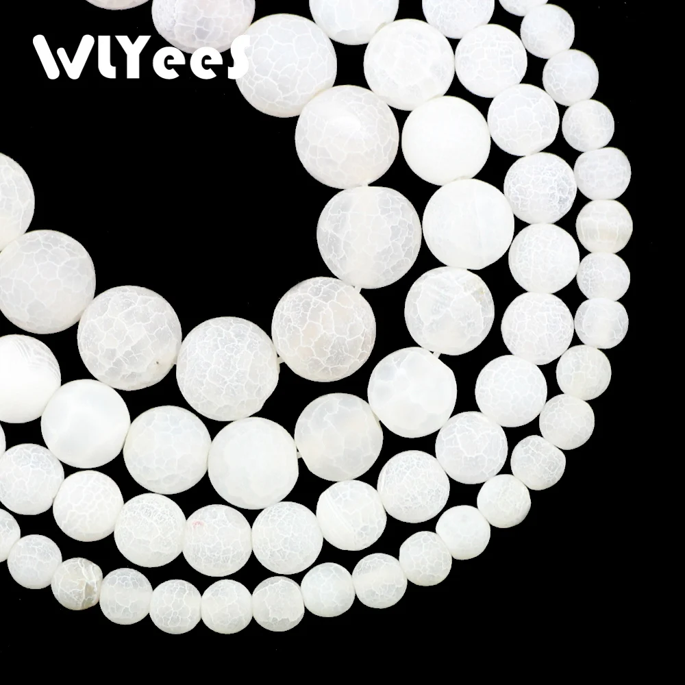Натуральный камень WLYeeS Белый Круглый Сердолик 6 8 10 12 мм незакрепленные бусины для