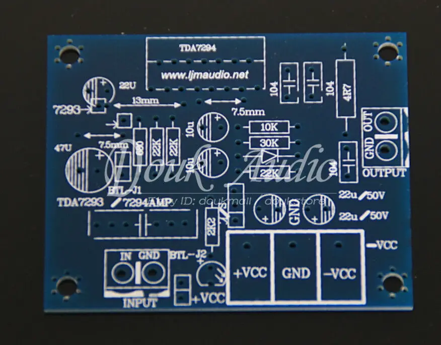 Douk аудио TDA7293 стерео 2,0 канальный усилитель мощности HiFi Плата усилителя DIY Kit